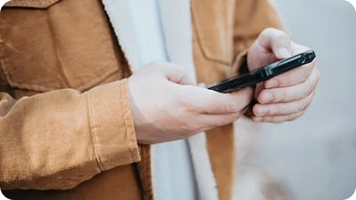 Aeonix client using their phone